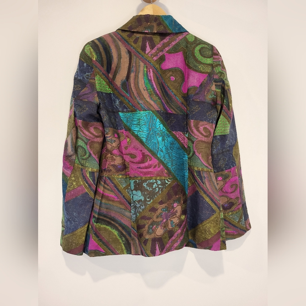 Vintage Kenzo silk blazer - Picture 4 of 11